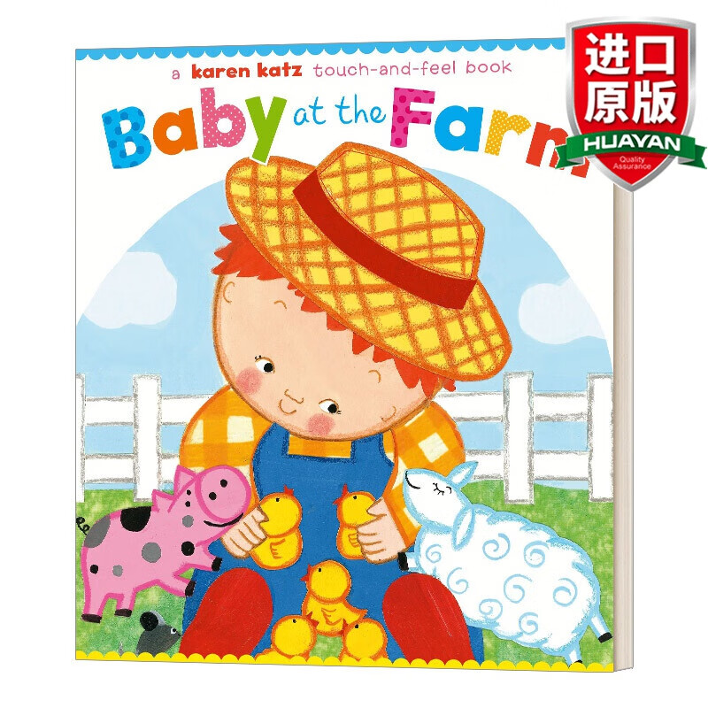 baby at the farm 英文原版绘本 在农场 触摸书 卡伦卡茨 英文版 进口