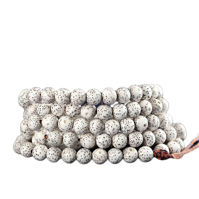 吉千年海南星月菩提子圓珠手串大留白多圈毛感料精選原籽多圈新年禮物 正圓星月菩提8mm*108顆