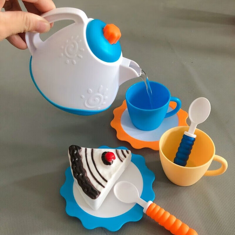 jsgd儿童玩具茶杯茶壶仿真 儿童过家家厨房玩具套装男孩女孩仿真做饭
