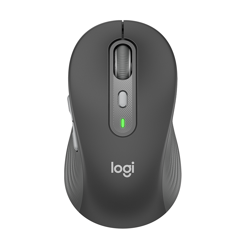 罗技（Logitech）M750 大手版鼠标 无线蓝牙鼠标 大手鼠标  黑色 带Logi Bolt USB接收器
