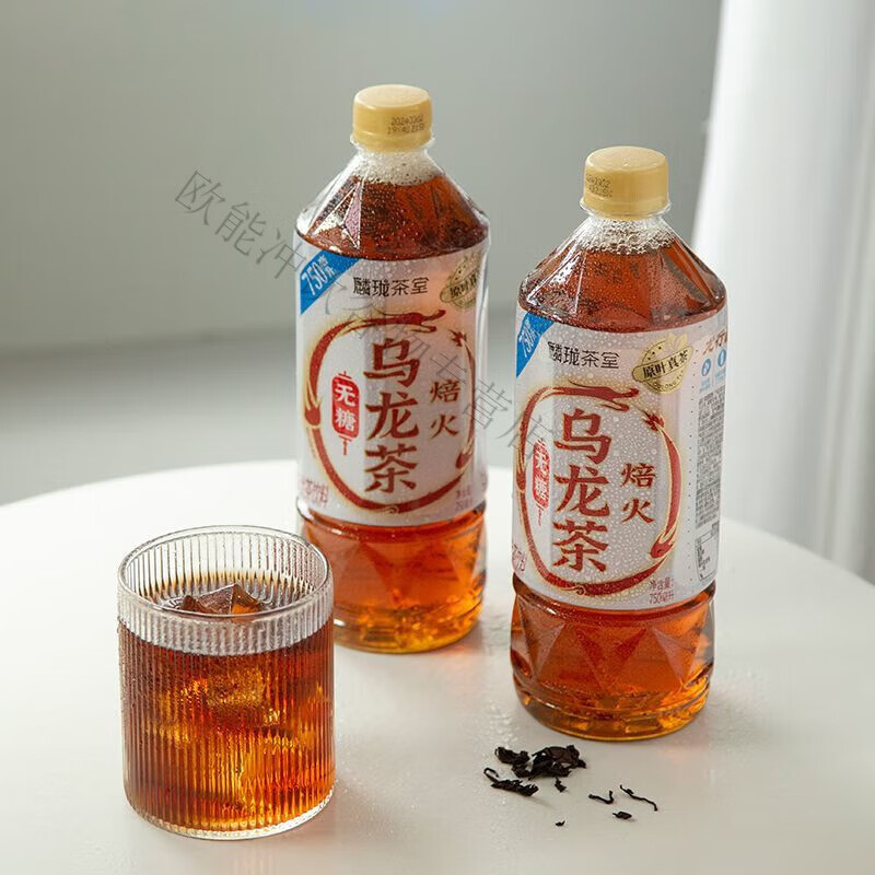 美意颂麟珑茶室乌龙茶饮料肪0能量饮品750ml大容量瓶装 乌龙茶750ml*6瓶