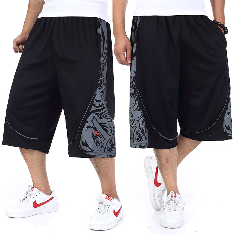 百鹿威大码短裤男加肥加大300斤特大号男装休闲中裤280潮胖子宽松超加