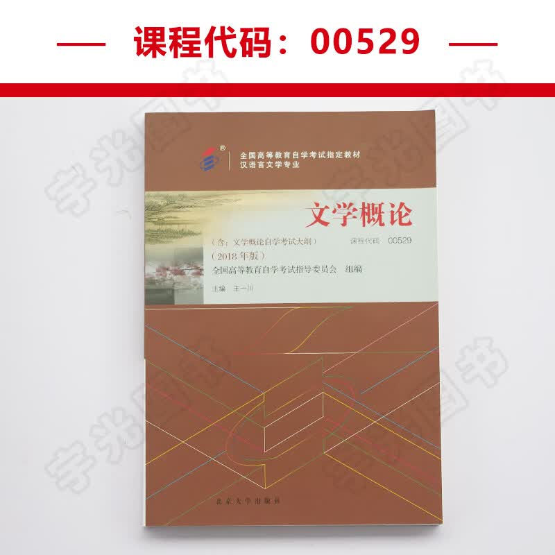 自学考试教材 00529汉语言文学专科书籍 0529文学概论王一川 北大版 2023年中专升大专高升专高起专成考成教
