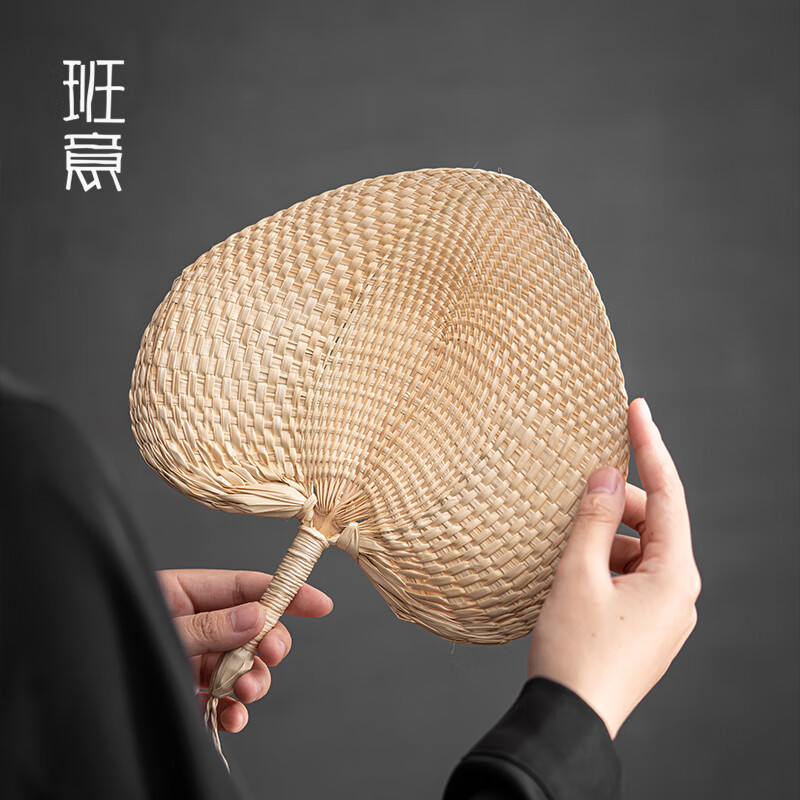 班意蒲扇老式手工编织儿童汉服摇扇风竹扇草编草扇夏天古风大芭蕉扇子