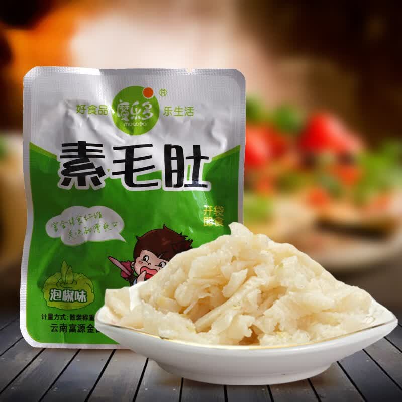 隽颜堂云南曲靖富源特产魔芋爽开袋即食素毛肚食品魔芋丝爽口美味零食