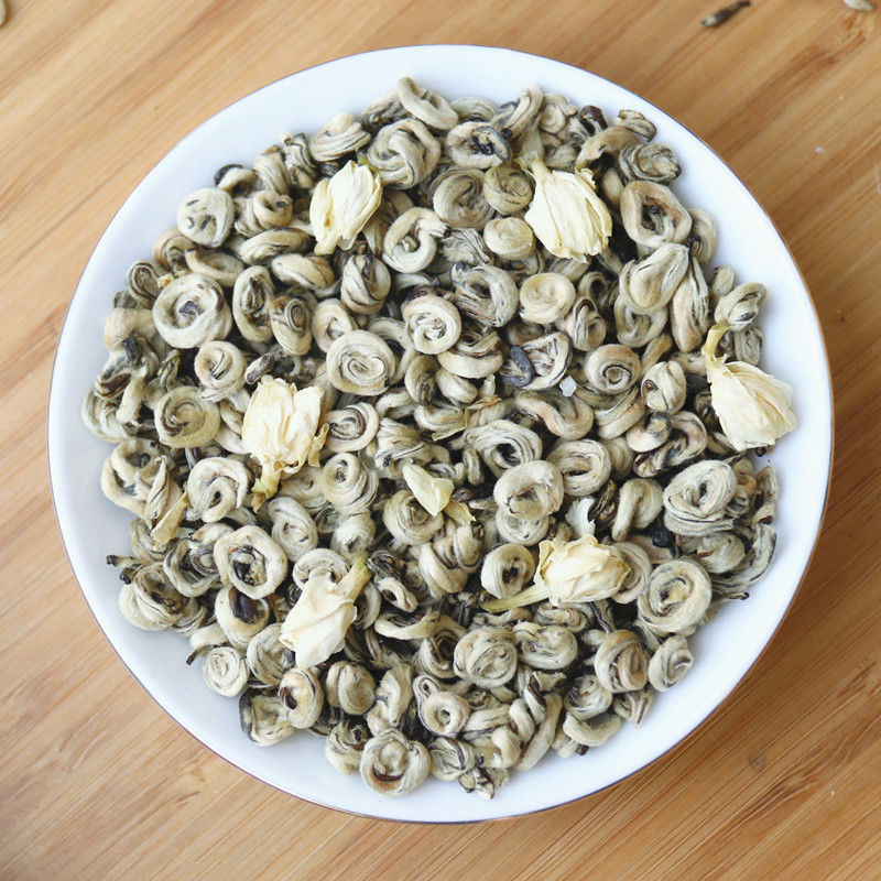 御贡仙芽 茉莉花茶叶新茶浓香型茉莉白玉螺特级散装500g 茉莉白玉螺