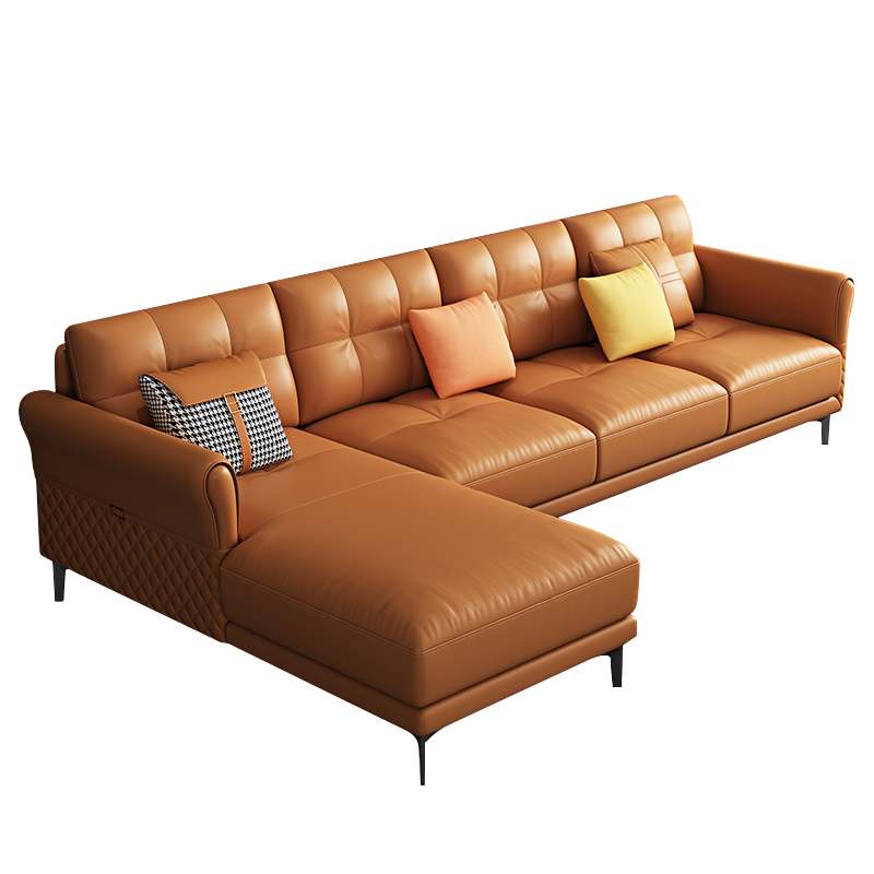 奥左  意式轻奢真皮沙发客厅大小户型头层牛皮直排三人位现代简约品牌沙发 四人位【2.75米左右】 普通款【进口纳帕皮+国产桉木框架+舒适海绵座包】