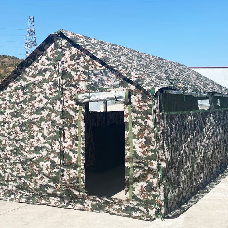 三匠03帐篷6坑位 迷彩厕所帐篷抢险应急救援演习撑杆厕所帐篷
