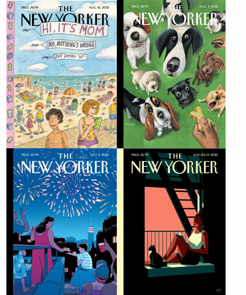 英文杂志纽约客 the new yorker 2021年7月-8月期间4本打包