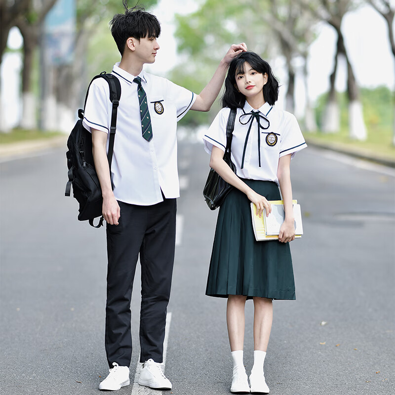 菲洛曼九初中生班服学院风夏季套装英伦jk制服小学高中生毕业照男女