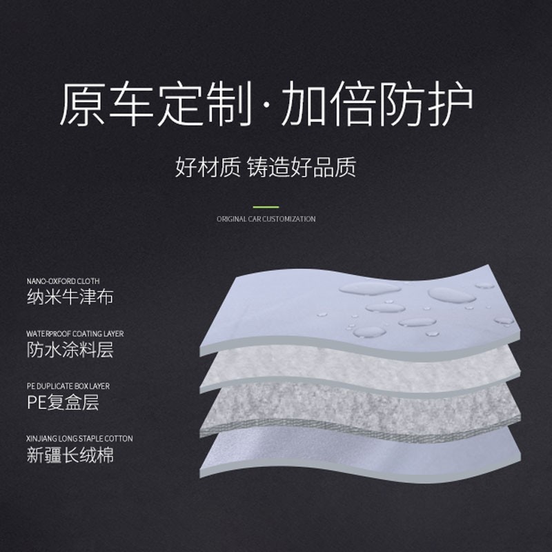 御乾堂本田奥德赛艾力绅车衣车罩夏季专用加厚防晒防雨遮阳套汽车全罩 银色【下单留言车型及年款】