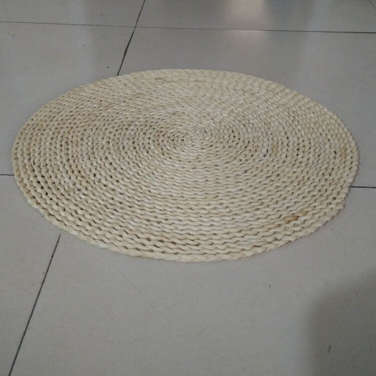 草编坐垫 草编玉米皮垫子/沙发坐垫座垫/椅垫子/正方形45*45 原色圆形