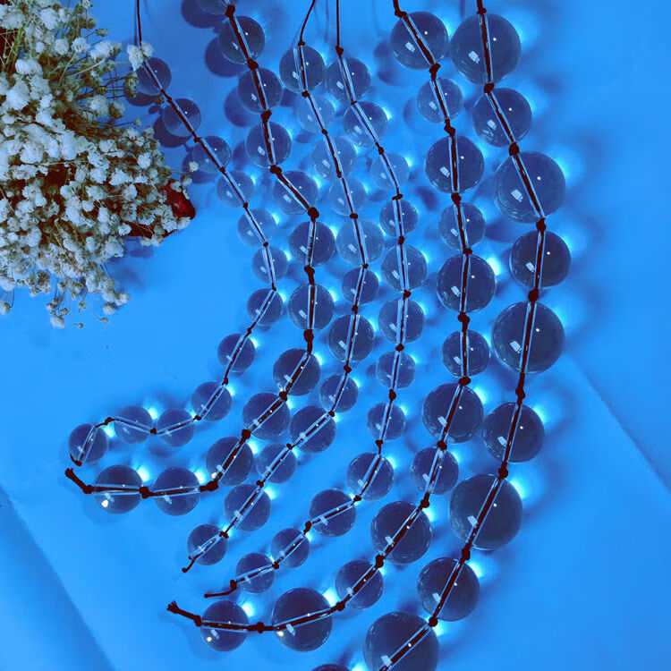 郦狼肛塞珠子长玻璃拉珠情趣男女大小号后庭按摩高潮刺激 中长款a