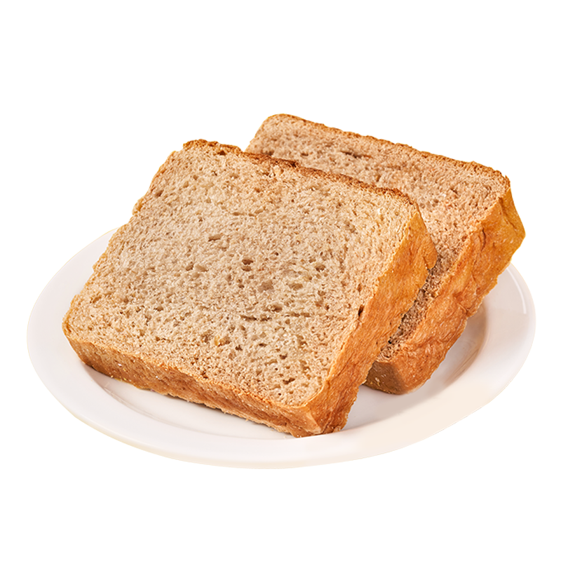 碧翠园全麦面包0脂0蔗糖黑麦吐司粗粮面包早餐健身代餐食品零食1000g/箱