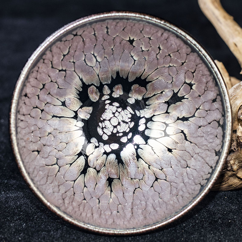 【扶摇】满花精品 结晶立体 天然七彩 游超 口径9.5cm高5cm   h-98