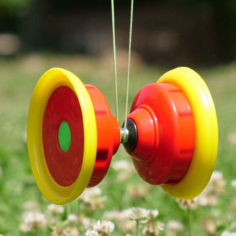 华铃双轮5轴空竹儿童发光发声橡胶边空竹初学空竹五轴空竹专卖抖空竹