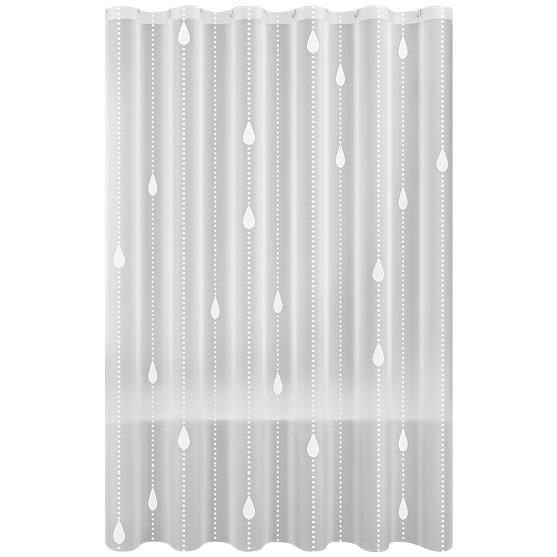 韓娜（Hanna）浴簾布浴室隔斷簾衛(wèi)生間洗澡加厚防水簾擋風(fēng)門簾洗澡擋簾防水防霉 水滴（超強(qiáng)防水-防霉保暖） 單簾120寬*200高+掛環(huán)（不含桿）