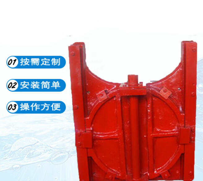 施韵令铸铁闸门平面拱形平板闸门法兰式水利闸门双止水设备铸铁闸门