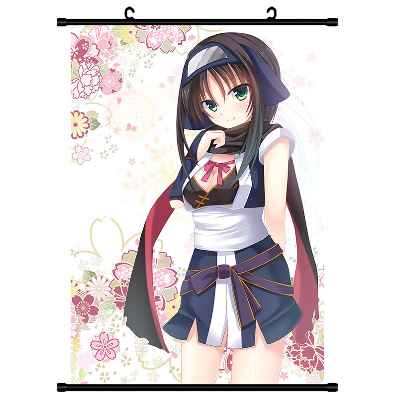 狼天影 千恋万花朝武芳乃常陆茉子丛雨卷轴挂画海报壁画布装饰画定制