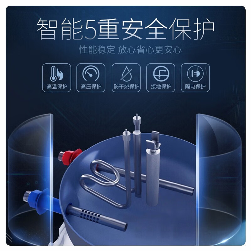 阿诗丹顿（USATON）小厨宝8/6.6升10升即热式热水宝电热水器厨房热水器迷你储水式上出一级能效 【上出水8升】持久保温·5分钟速热】 小厨宝