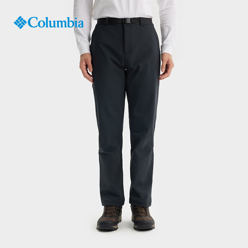哥伦比亚哥伦比亚2025秋冬新品户外男裤拒水加绒内里休闲直筒冲锋裤AE8956 010 180/78A/L