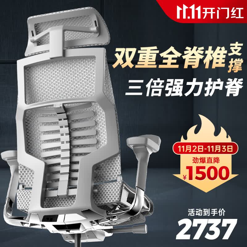 保友办公家具（Ergonor）Pofit 2代 智能人体工学椅电竞游戏椅电脑椅办公椅子 银白(Q4.0)美国网+躺舒宝 免安装高性价比高么？
