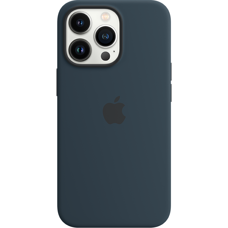 Apple 苹果13Pro原装手机壳MagSafe磁吸适配iPhone13Pro硅胶保护套 深邃蓝色 iPhone13Pro硅胶保护壳