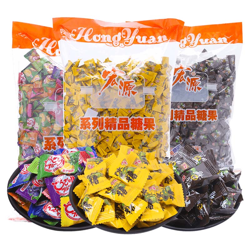 糖婚庆喜糖果年货8090怀旧零食休闲小吃大包装 什锦糖5斤/袋约888粒