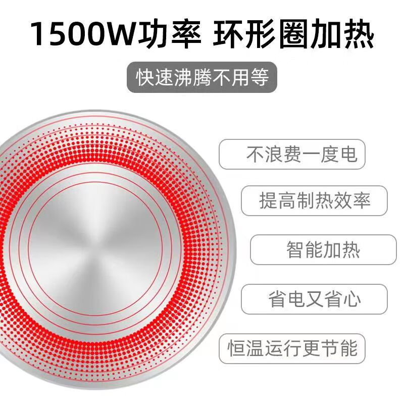 宝丽尊烧水壶电热水壶大容量加厚不锈钢自动断电鸣笛电水壶热水壶 3L 迷你款 材质加厚升级款1.5m加粗电源线