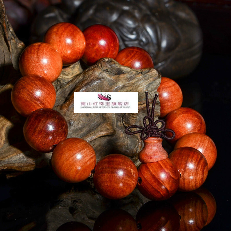 天然精品 精品印尼帝王血龙木手串全透2.