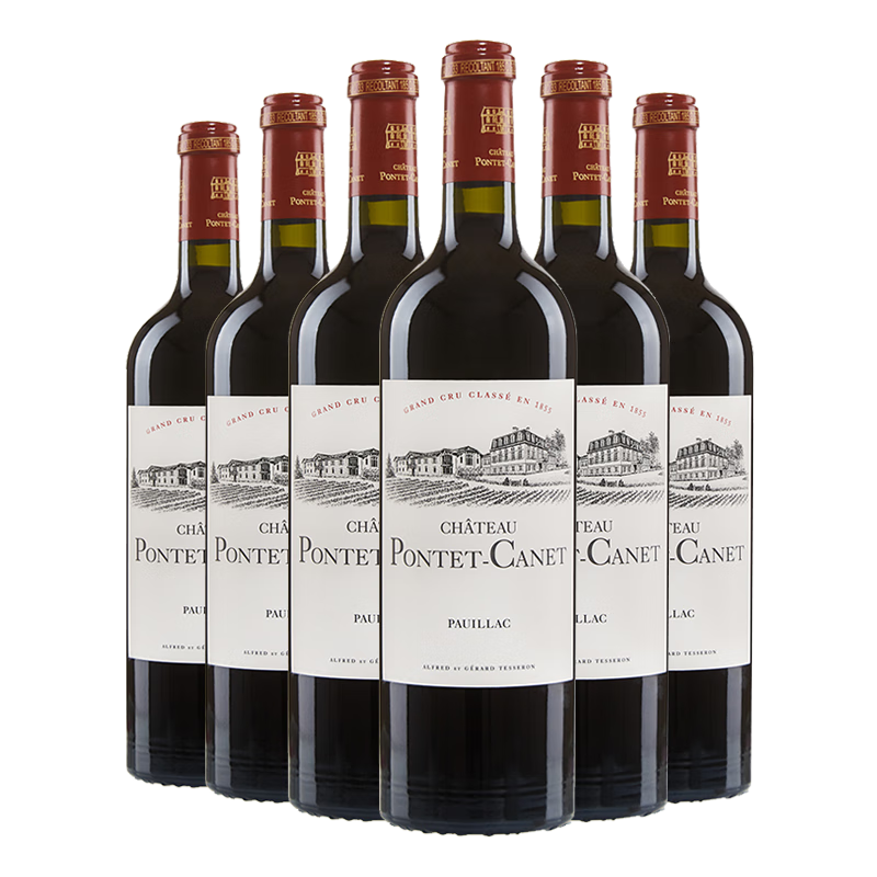 庞特卡奈古堡（Chateau Pontet-Canet）正牌 2021年 干红葡萄酒 750mL*6瓶 进口红酒