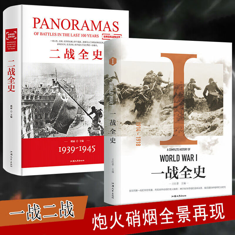 一战全史二战全史全集:世界大战军事书籍形势和战略书籍 一战全史+二战全史（二册）