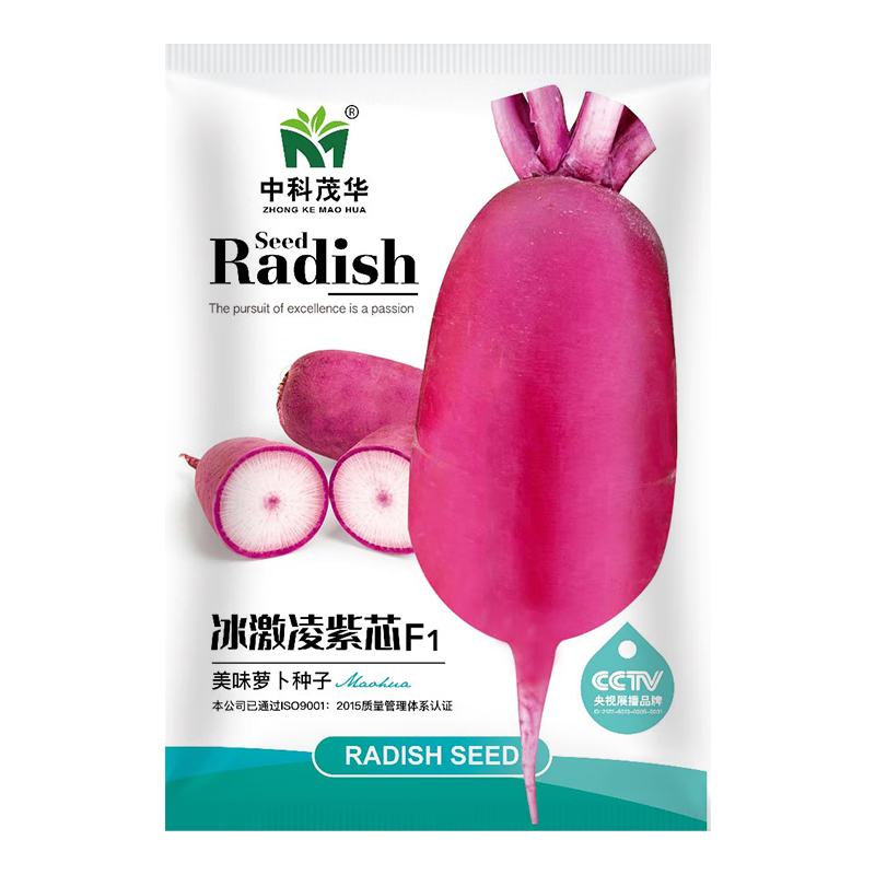 中科茂華蔬菜種子正宗沙窩蘿卜種子水果白蘿卜冰糖芯蘿卜種七星蘿卜種子 冰激凌蘿卜種子200粒