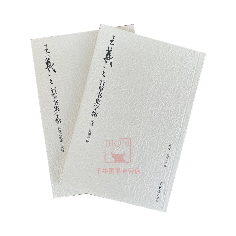 王羲之行草书集字帖-宋诗-元明清诗/汉魏六朝诗-唐诗 2本合售 于魁荣 著荣宝斋出版毛笔书法碑帖字帖