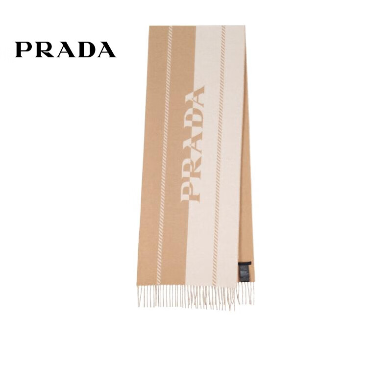 普拉达(prada)【七夕礼物】 编辑精选女士提花徽标围巾 f0bf1 均码