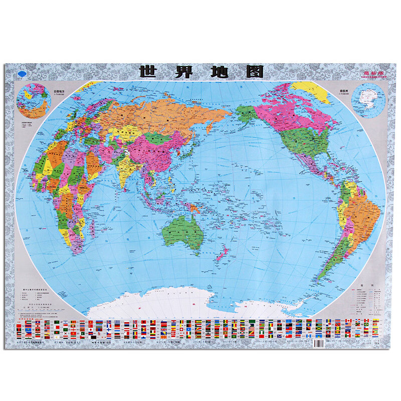 地图图纸中国世界1米大纸质地理学习墙挂图