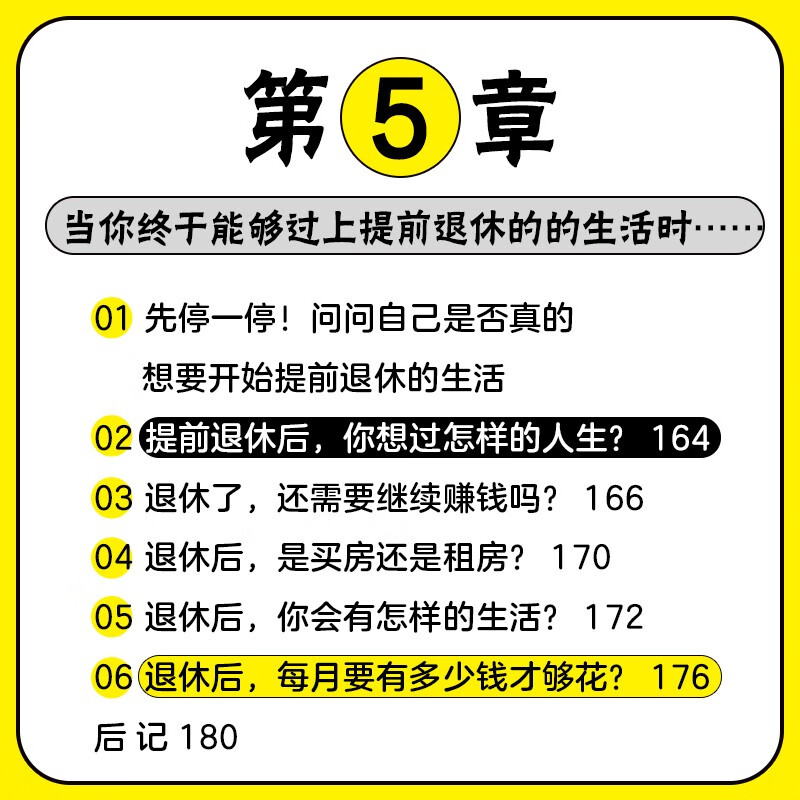 提前退休说明书详情图