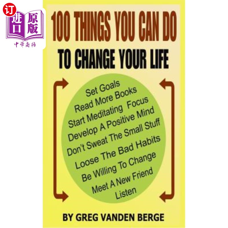 【中商海外直订】100 things you can do, to change your life