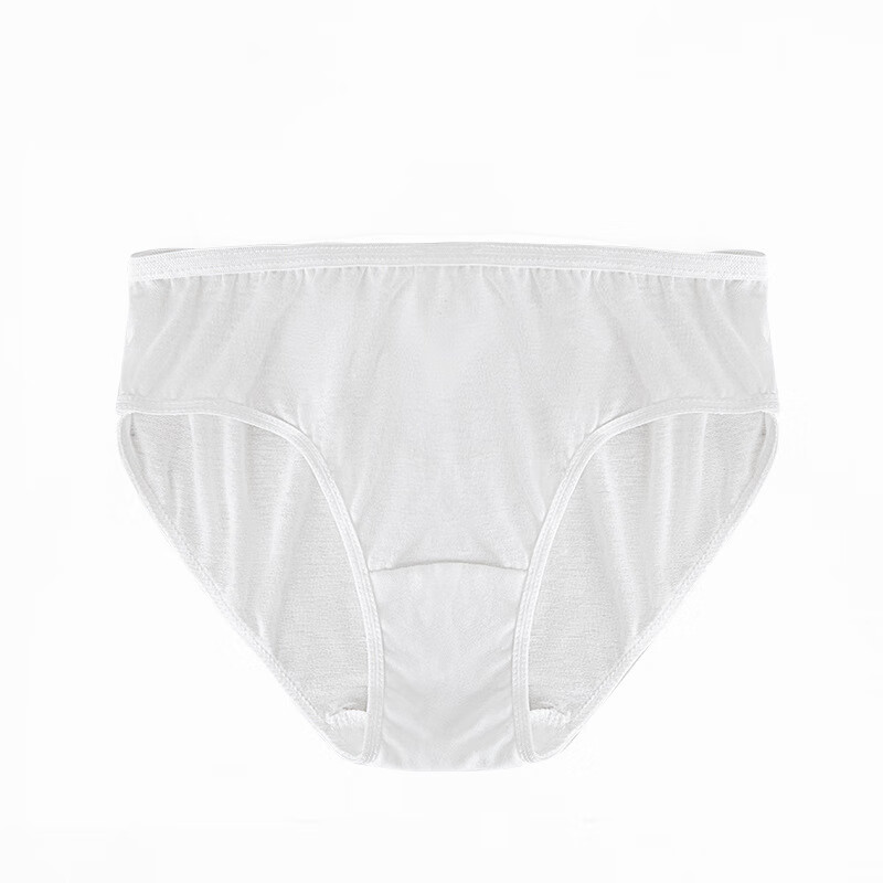 一次性内裤女士月子产后出差旅行无菌免洗便携棉质日抛裤 透明袋一条装（棉质+无菌+高弹 M90斤以上