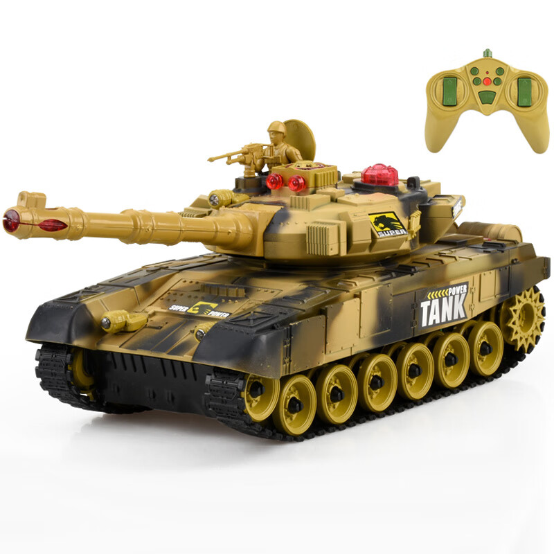 雷朗 儿童玩具遥控车坦克玩具汽车2.4G对战男孩玩具坦克车军事仿真模型图片
