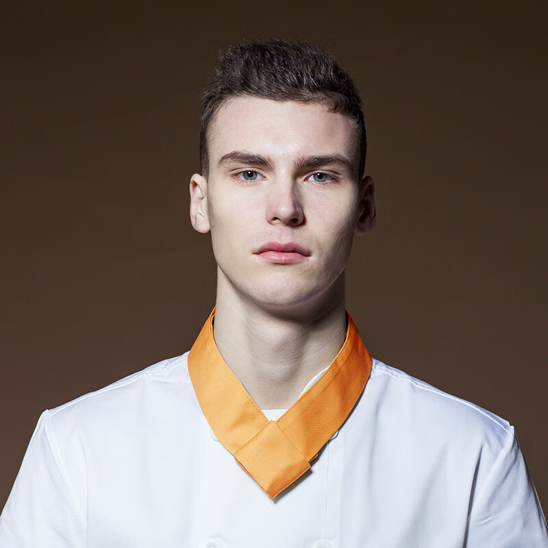 kxric厨师领巾厨房厨师长领结男厨师工作服汗巾红色西餐工作围巾男女