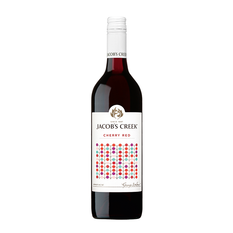 杰卡斯（Jacob’s Creek） 波点系列 果色甜香红葡萄酒 750ml 单瓶装 澳大利亚进口红酒