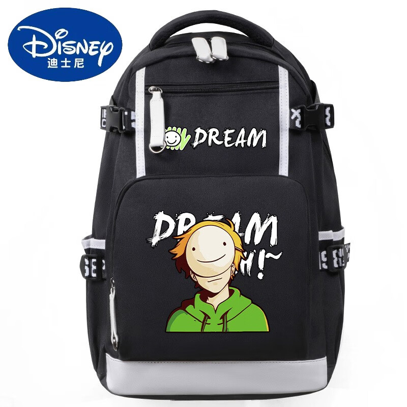 大逃杀 动漫二次元 书包双肩包背包包学生 黑色dream正面面具 29x45x