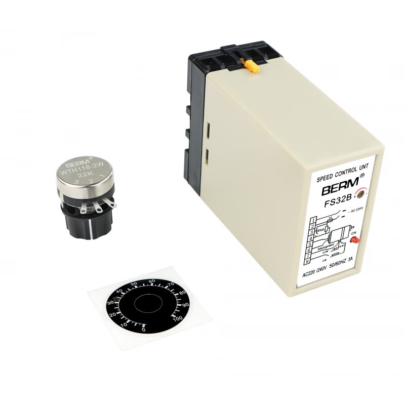 berm贝尔美fs32b交流电机调速控制器单相电容运转异步电机调速器 fs