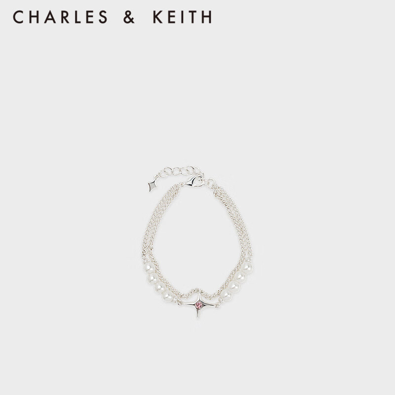 CHARLES&KEITH23秋新品CK5-12120377星河梦影系列双层叠戴手链女 Silver银色 R属于什么档次？