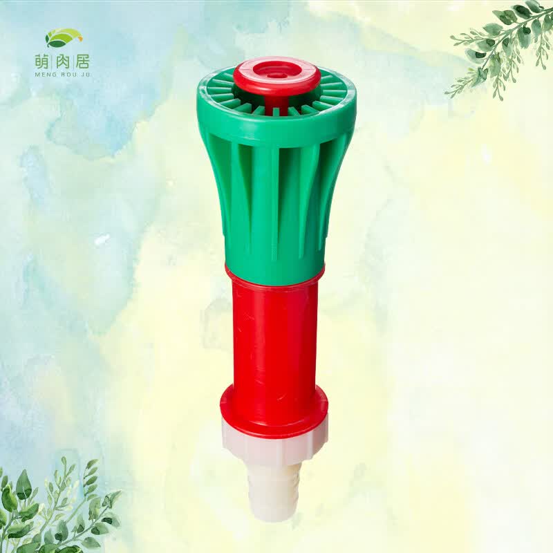 萌肉居农用塑料喷水枪喷雾花洒高压浇菜水枪头/大流量1寸喷头*喷开花状属于什么档次？