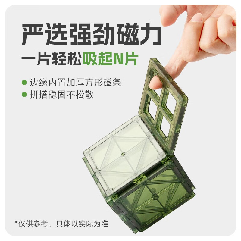 思创（SC）新品101片彩窗磁力片双层磁性透光积木磁铁男孩女孩礼物积木 彩虹主题101PCS