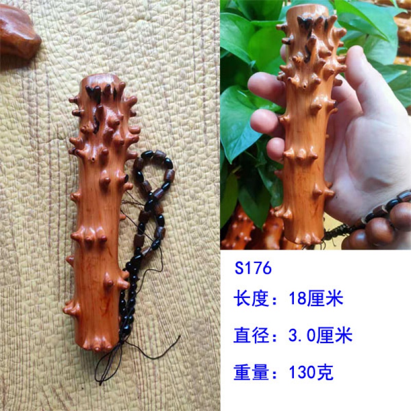 花椒木把玩贵州特产檬子木原木带手绳手把件木雕文玩按摩红木棒工艺品