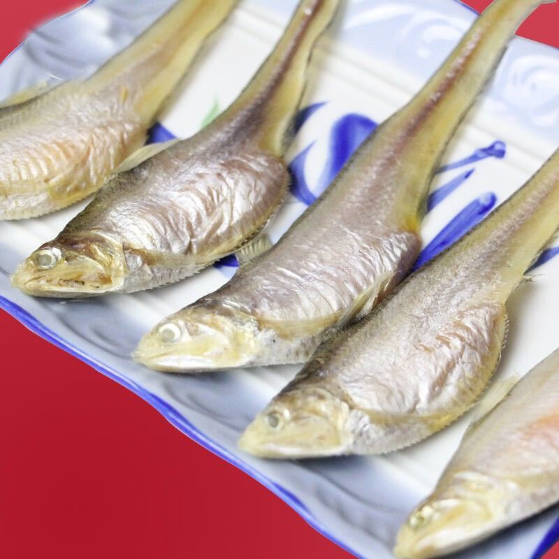 东海凤尾鱼干带籽毛刀鱼干海刀鱼干特大号野生海鲜干货毛鱼干淡干 1斤