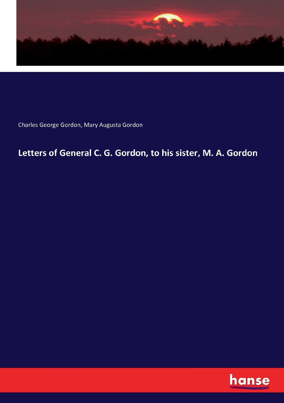 gordon, to his sister, m. a. gordon